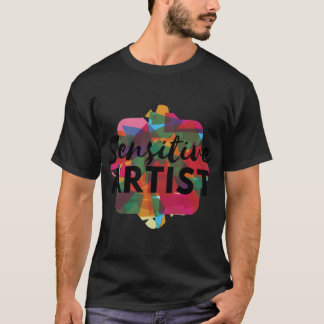 Camiseta Artista Sensível engraçado