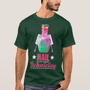 Camiseta Artista técnico do Nail Technician Polonês Pedis