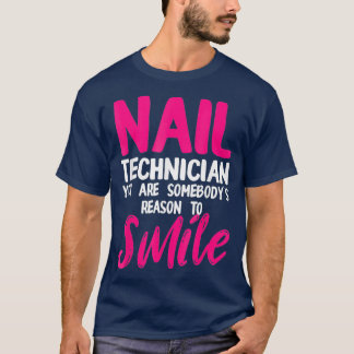 Camiseta Artista técnico do Nail Technician Sorri