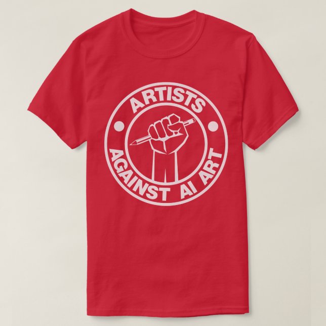 Camiseta Artistas Contra AI Art 1 (Frente do Design)