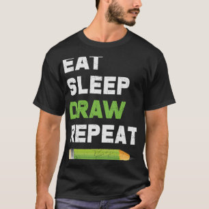 Camiseta Artistas Desenhadores Desenham Desenhos Repetitivo