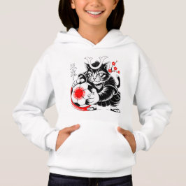 Camiseta Artistic Samurai Cat Japan Soccer for Football fan