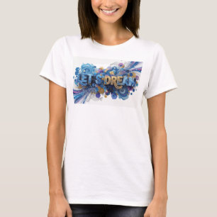 Camiseta Artística Azul DECLAREMOS SONHOS