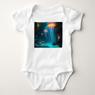 Camiseta Artística de Água-viva - Brilho Etéreo no