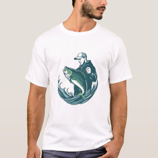 Camiseta Artística de Quem Faz os Peixes Falar
