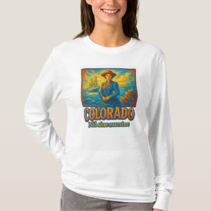 Camiseta Artística do Estado do Colorado - Tinta P