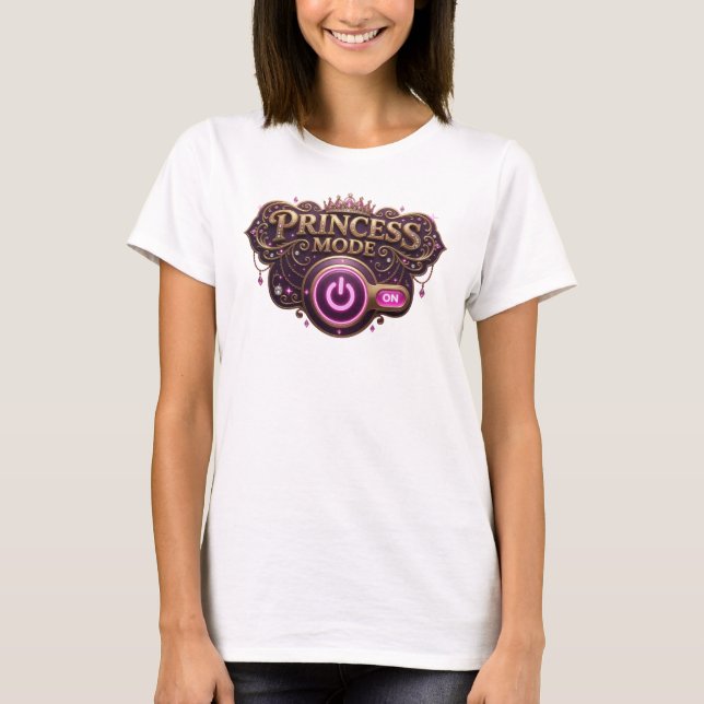 Camiseta Artística Laranja PRINCESS MODE Statement (Frente)