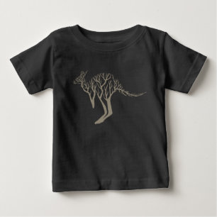 Camiseta Artística Natureza da Árvore de Canguru do Sertão