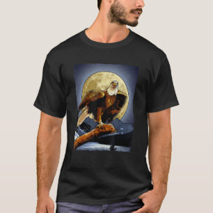 Camiseta Artística Realista de Águia-de-Águia-de-Águia