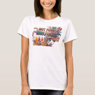 Camiseta Artística Vermelha COMEÇAR PELA BRUNCH