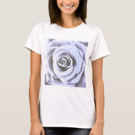 Camiseta Artístico Grande Rosa Azul Pálido