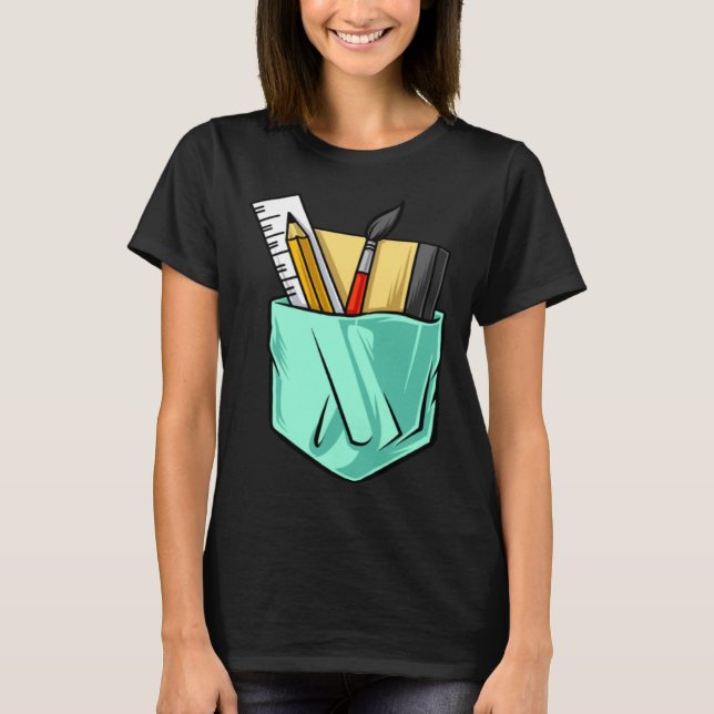 Camiseta Artists Artist Tools  Cute Pocket (Frente)