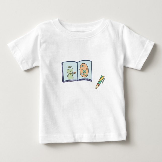 Camiseta Artists Journey Cute Sketchbook Art (Frente)
