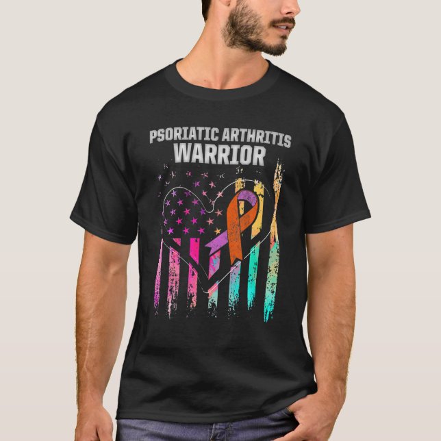Camiseta Artrite Psoriática PSA Investigar Guerreiro Awaren (Frente)