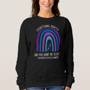 Camiseta Artrite Reumatoide Sensibilização Mês Artrite Rib
