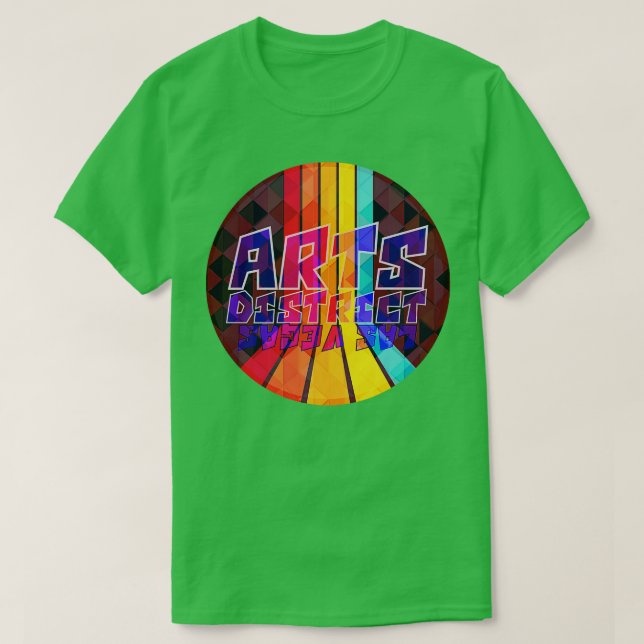 Camiseta Arts Distrito Las Vegas Rainbow (Frente do Design)