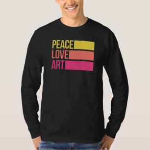 Camiseta Artsy Artista Artista Artístico Paz Amor