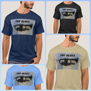 Camiseta Artsy Blues Trumpet