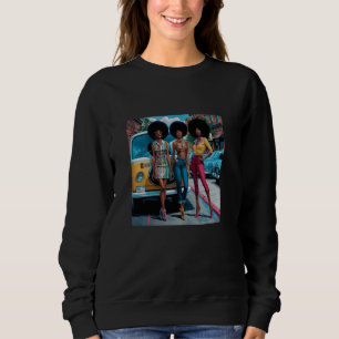 Camiseta Artsy Design Funk Shirt Vintage 70s Figurume Afro