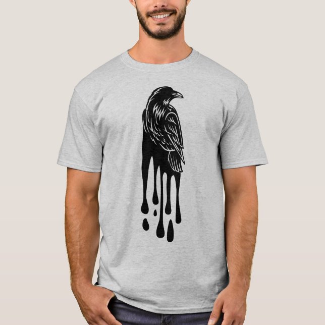 Camiseta Artsy Magical Raven Crow 1 (Frente)