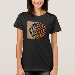 Camiseta Artsy Waffle Comida Hobby Chef Gourmet