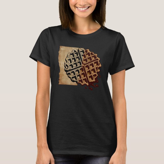 Camiseta Artsy Waffle Comida Hobby Chef Gourmet (Frente)
