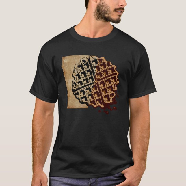 Camiseta Artsy Waffle Comida Hobby Chef Gourmet (Frente)