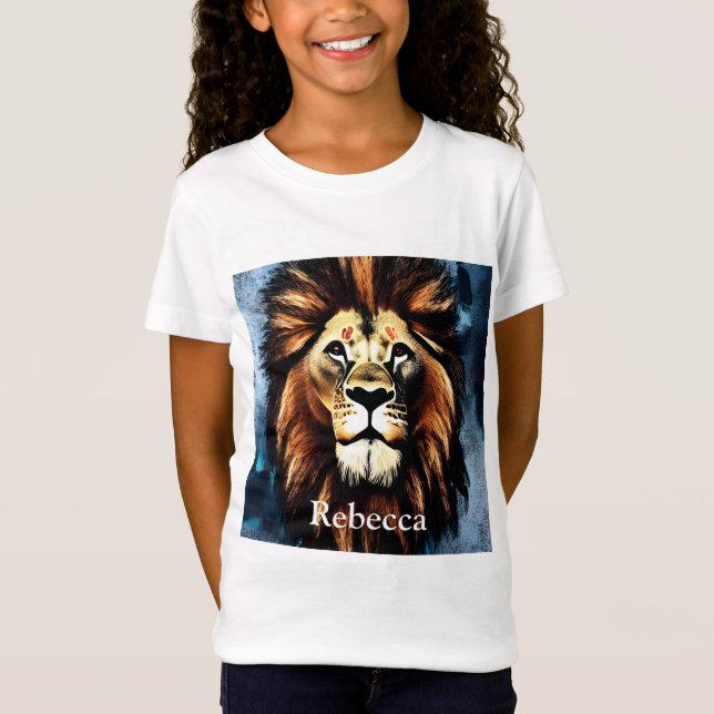 Camiseta Artsy Wild African Lion (Frente)