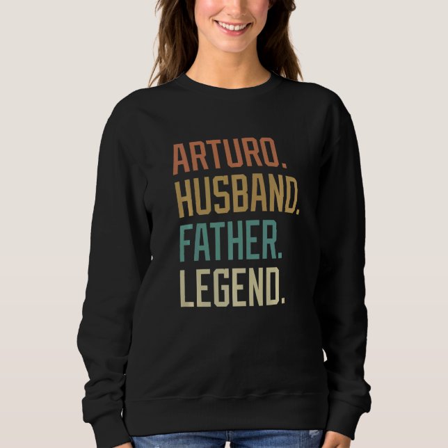 Camiseta Arturo Husband Padre Legend Dia de os pais Retro (Frente)