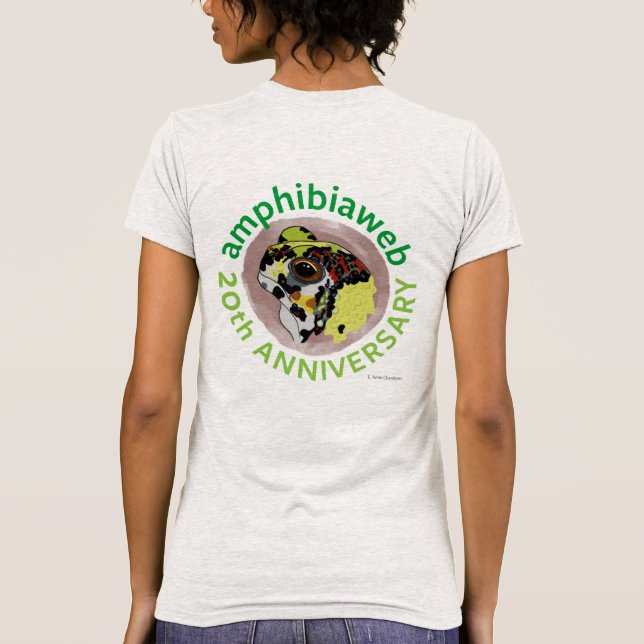 Camiseta #ArtYourAmphibian2020 - E. Anne Chambers - Notaden (Verso)
