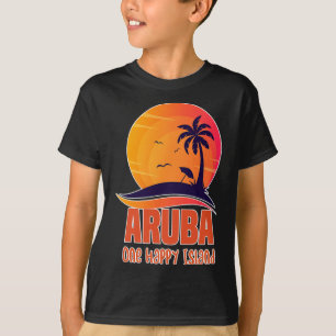 Camiseta Aru Uma Ilha Feliz Praia de Pôr do Sol Linda