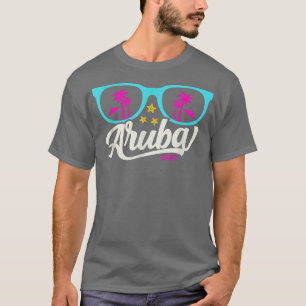 Camiseta Aruba Beach 2022 Sunglass Family Vacation Aruba 