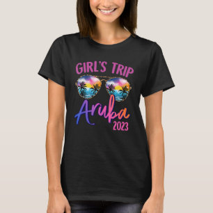Camiseta Aruba Caribe 2023 Girls Trip Sunglass Summer Gir