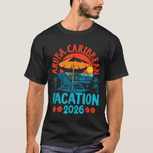 Camiseta Aruba Caribenho 2026 Férias de Família Praia Verão