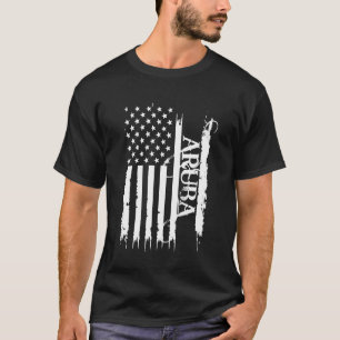 Camiseta Aruba Estados Unidos se afundou com bandeira dos E