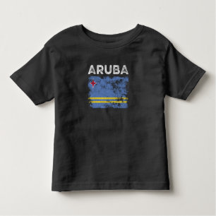 Camiseta Aruba Flag Distressed - Aruban Flag