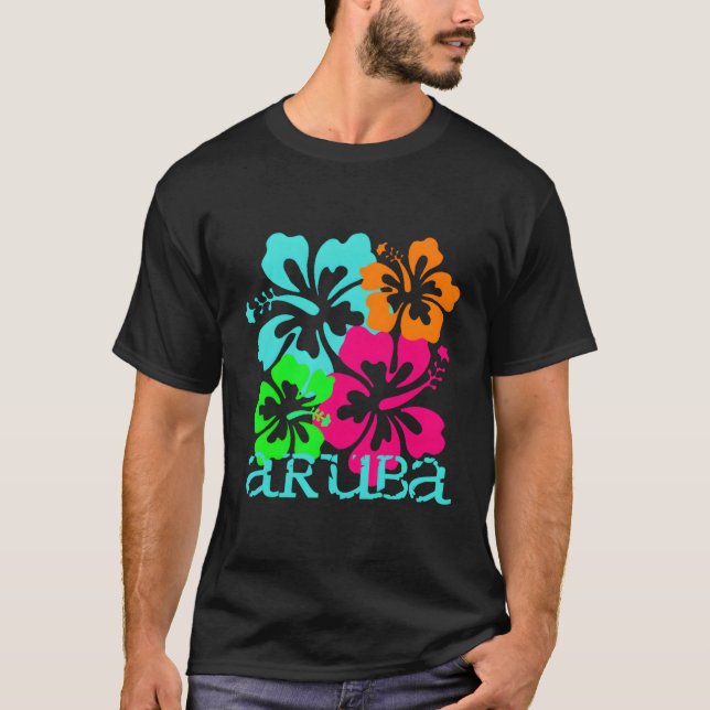 Camiseta Aruba Island Beach Tropical Paradise Viagem Surf O (Frente)