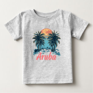 Camiseta Aruba Island Design (Versão 2) - Baby Fine Jersey