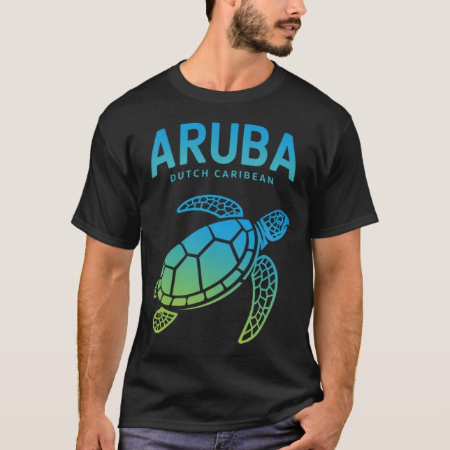 Camiseta  Aruba Sea Turtle Cruise Vacation  (Frente)