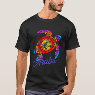 Camiseta Aruba Sea Turtle Islands Scuba Merging So