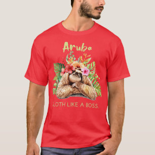 Camiseta Aruba Sloth Como Um Presente De Souvenir Em Caso D