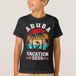 Camiseta Aruba Trip 2025 Funny Cousin Friends Summer Beach