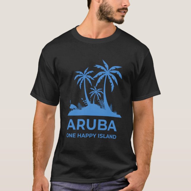 Camiseta Aruba Uma Ilha Feliz (Frente)