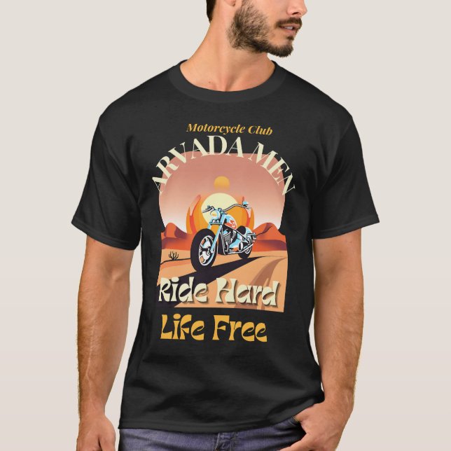 Camiseta Arvada Men Rider Duro, Life Free V 1.2 (Frente)