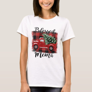Camiseta Árvore abençoada de Natais vintages de Caminhão Ve