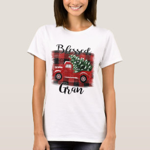 Camiseta Árvore abençoada de Natais vintages de caminhão ve