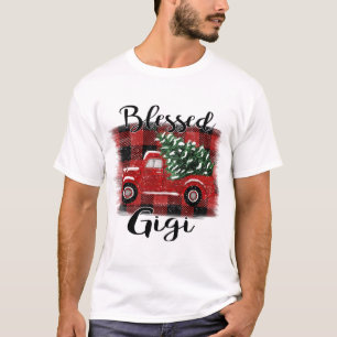 Camiseta Árvore abençoada de Natais vintages de caminhão ve