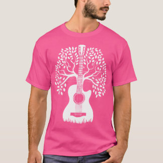Camiseta Árvore Acústica De Guitari