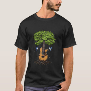 Camiseta Árvore Acústica De Violão Da Life Nature Music Gui