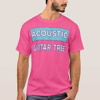 Camiseta Árvore Acústica de Violão de Mens